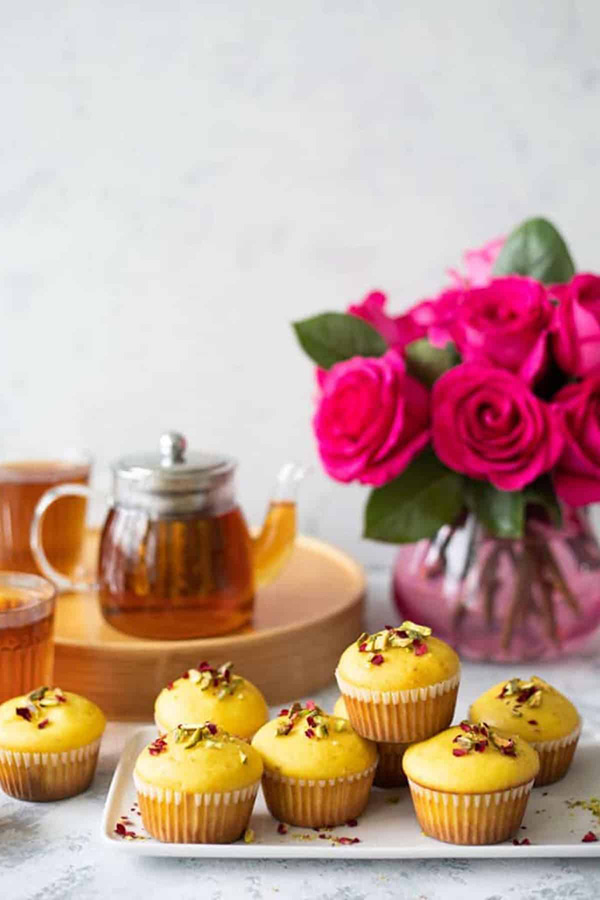 طرز تهیه کاپ کیک زعفرانی