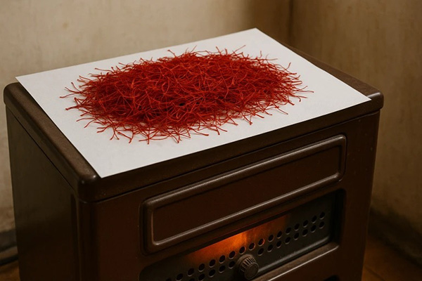 خشک کردن زعفران