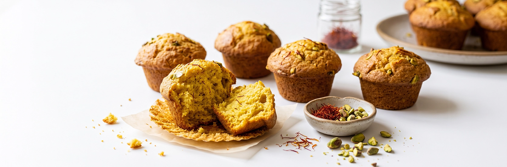 طرز تهیه کاپ کیک یا مافین زعفرانی