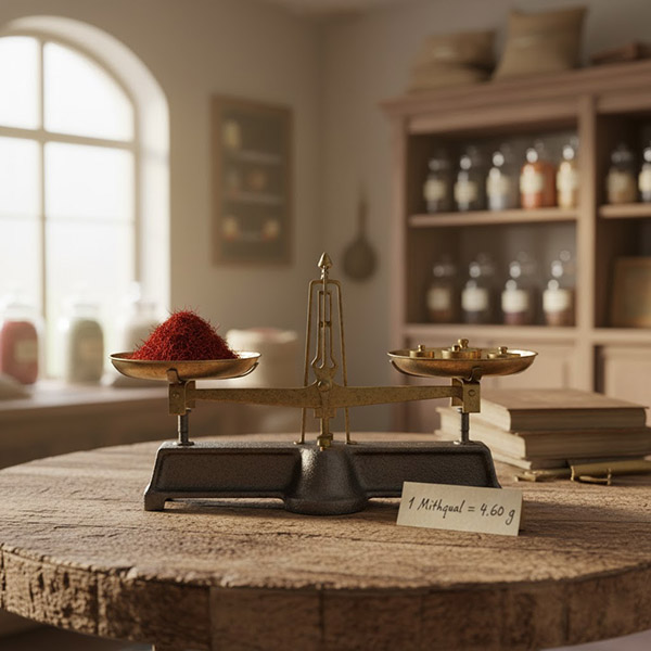 یک مثقال زعفران چند گرم است