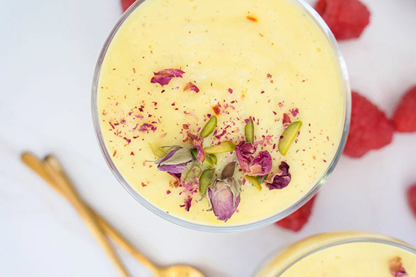 طرز تهیه پودینگ زعفران