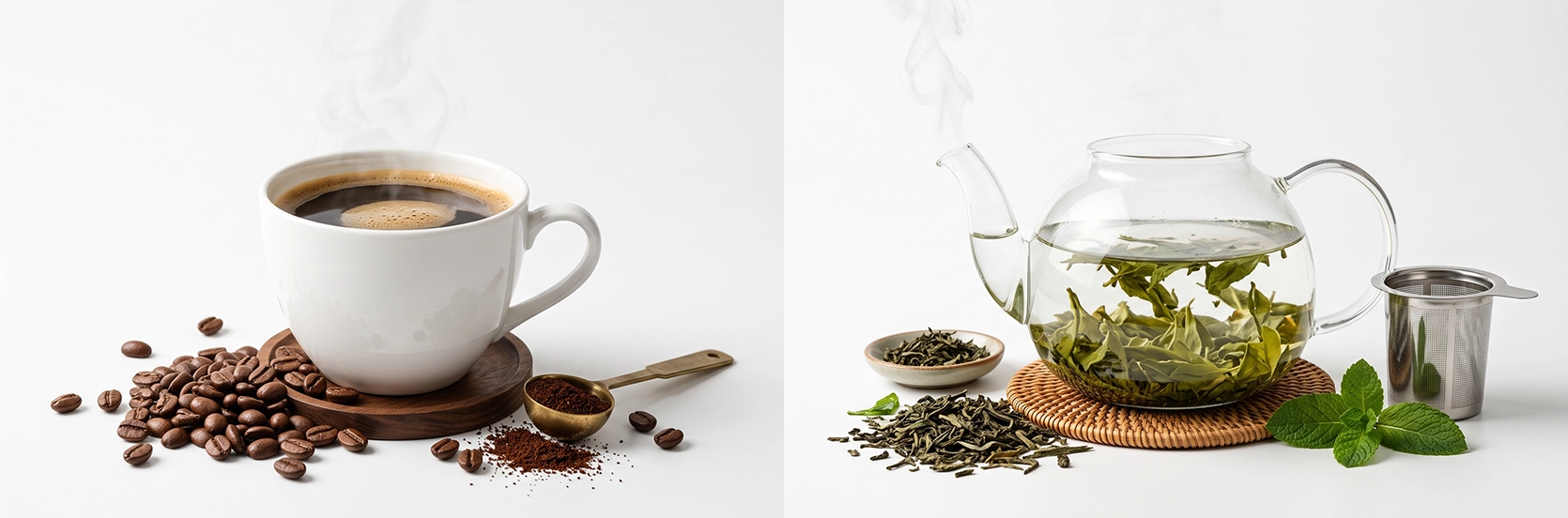 تفاوت قهوه و چای کدام یک بهتر است؟ مزایای چای و قهوه برای سلامتی