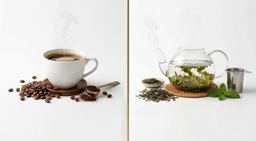تفاوت قهوه و چای کدام یک بهتر است؟ مزایای چای و قهوه برای سلامتی